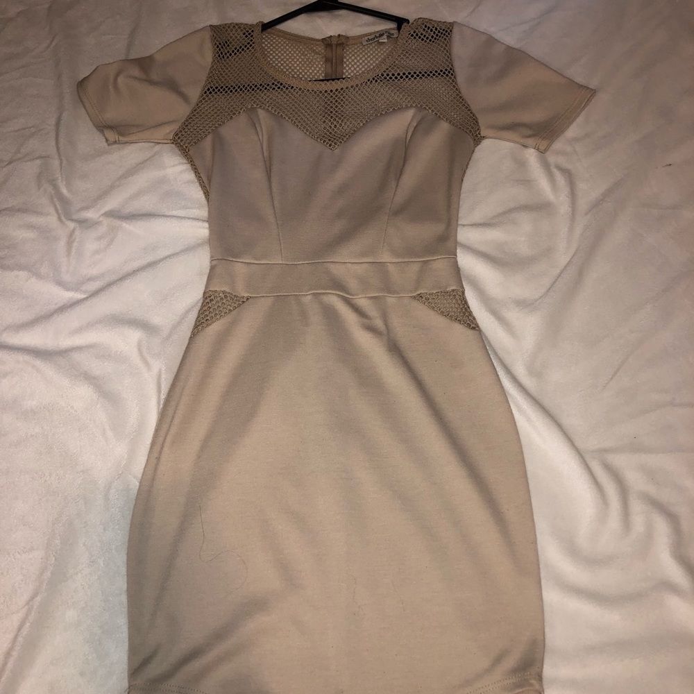 Nude Mini Dress